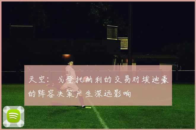 天空：戈登托纳利的交易对埃迪豪的阵容决策产生深远影响